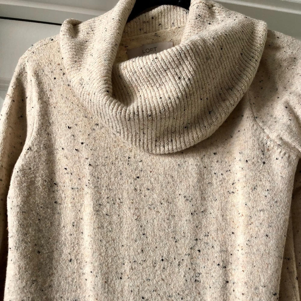 cowl neck sweater dress